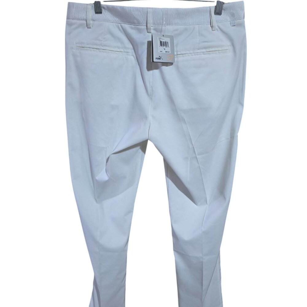 Puma Off White Solid Tech Pants Dry Cell - Picture 2 of 4
